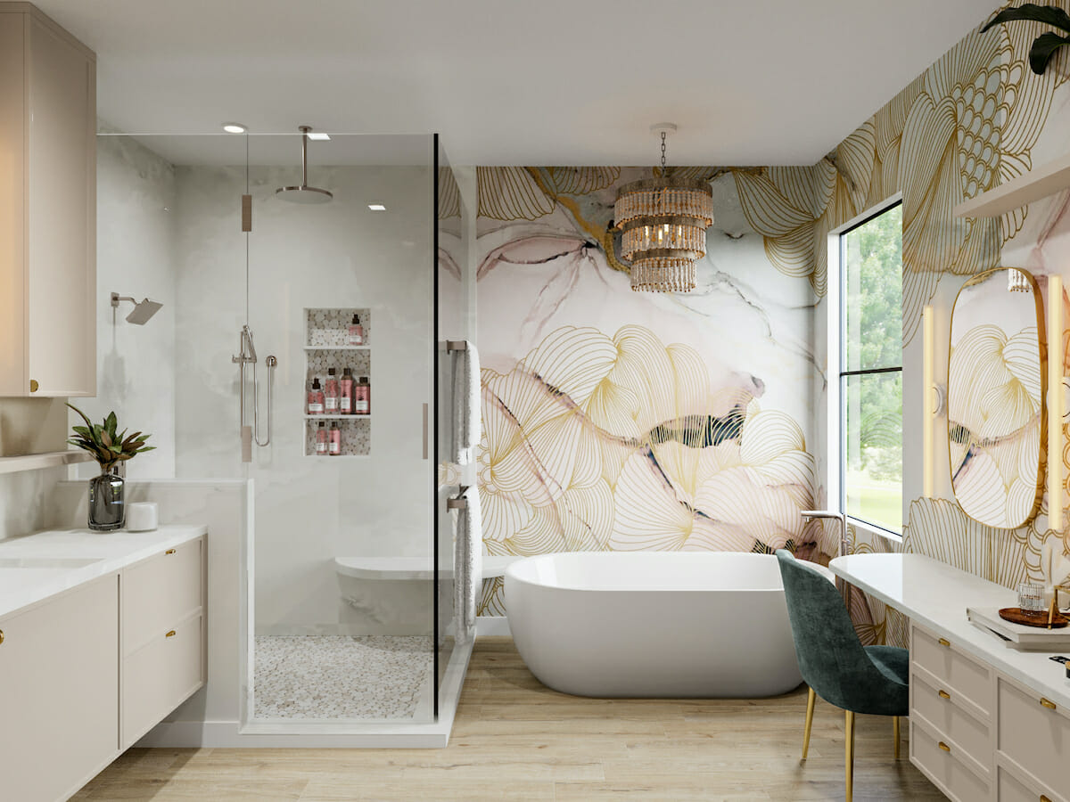 Дизайн інтер'єру: гарний інтер'єр ванної кімнати