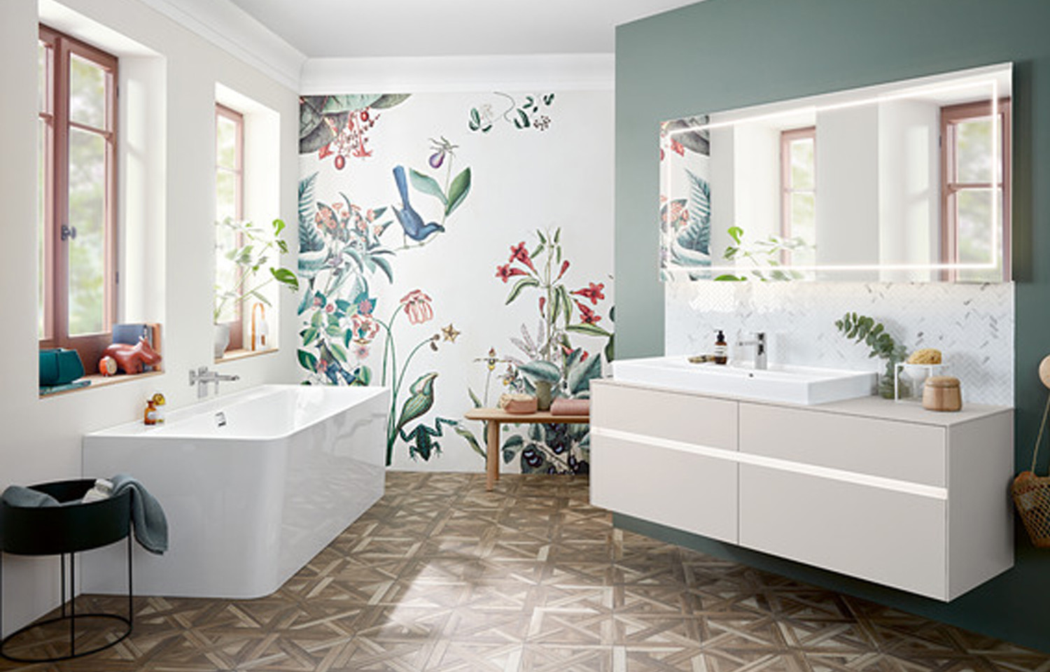 Концептуальные особенности дизайна интерьера ванной комнаты
